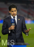 06.05.2026, Fussball UEFA Championsleague 2025/2026: Halbfinale Rückpiel,  FC Bayern München - Paris St. Germain, in der Allianz-Arena München, PSG-Eigner Nasser Ghanim Al-Khelaifi (Paris) nach dem Spiel beim CANAL Plus Interview.