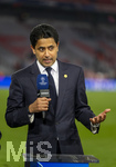 06.05.2026, Fussball UEFA Championsleague 2025/2026: Halbfinale Rückpiel,  FC Bayern München - Paris St. Germain, in der Allianz-Arena München, PSG-Eigner Nasser Ghanim Al-Khelaifi (Paris) nach dem Spiel beim CANAL Plus Interview.