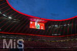 06.05.2026, Fussball UEFA Championsleague 2025/2026: Halbfinale Rückpiel,  FC Bayern München - Paris St. Germain, in der Allianz-Arena München, Torwart Manuel Neuer (FC Bayern München) auf der Anzeigetafel.