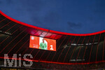 06.05.2026, Fussball UEFA Championsleague 2025/2026: Halbfinale Rückpiel,  FC Bayern München - Paris St. Germain, in der Allianz-Arena München, Torwart Manuel Neuer (FC Bayern München) auf der Anzeigetafel.