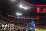 06.05.2026, Fussball UEFA Championsleague 2025/2026: Halbfinale Rückpiel,  FC Bayern München - Paris St. Germain, in der Allianz-Arena München, Gästefanblock Choreografie der Pariser Fans 