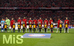 06.05.2026, Fussball UEFA Championsleague 2025/2026: Halbfinale Rückpiel,  FC Bayern München - Paris St. Germain, in der Allianz-Arena München, Aufstellung der beiden Mannschaften vor dem Anpfiff, hier die Bayern, Torwart Manuel Neuer (FC Bayern München), Joshua Kimmich (FC Bayern München), Jonathan Tah (FC Bayern München), Konrad Laimer (FC Bayern München), Dayot Upamecano (FC Bayern München), Aleksandar Pavlovic (Bayern München) , Luis Diaz (FC Bayern München), Jamal Musiala (Bayern München), Michael Olise (FC Bayern München), Harry Kane (FC Bayern München) 