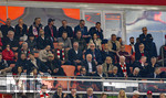 06.05.2026, Fussball UEFA Championsleague 2025/2026: Halbfinale Rückpiel,  FC Bayern München - Paris St. Germain, in der Allianz-Arena München, Ehrentribüne, mit Sepp Maier, Bastian Schweinsteiger, Arjen Robben, Ex-Vorstandsvorsitzender Karl-Heinz Rummenigge (FC Bayern München), Ehren-Präsident Uli Hoeneß (FC Bayern München, Hoeness), Sportvorstand Max Eberl (Bayern München), Vorstandsvorsitzender Jan-Christian Dreesen (FC Bayern München), Präsident Herbert Hainer (FC Bayern), Trainer Julian Nagelsmann (Deutschland) 