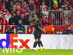 06.05.2026, Fussball UEFA Championsleague 2025/2026: Halbfinale Rückpiel,  FC Bayern München - Paris St. Germain, in der Allianz-Arena München, Torjubel Ousmane Dembele (re, FC Paris Saint-Germain) nach dem 1:0 