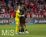 06.05.2026, Fussball UEFA Championsleague 2025/2026: Halbfinale Rückpiel,  FC Bayern München - Paris St. Germain, in der Allianz-Arena München, Jubel bei Torwart Matvey Safonov (FC Paris Saint-Germain), Willian Pacho (FC Paris Saint-Germain) 