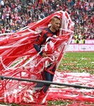 16.05.2026, Fussball Bundesliga 2025/2026, 34.Spieltag, FC Bayern München - 1.FC Köln, in der Allianz-Arena München,   Konrad Laimer (FC Bayern München) 


