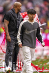 16.05.2026, Fussball Bundesliga 2025/2026, 34.Spieltag, FC Bayern München - 1.FC Köln, in der Allianz-Arena München, Nach dem Spiel die Siegerehrung für den Deutschen Meister Bayern München,  Maycon Cardozo (Bayern München) beim Feiern auf dem Platz.