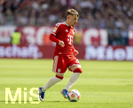 16.05.2026, Fussball Bundesliga 2025/2026, 34.Spieltag, FC Bayern München - 1.FC Köln, in der Allianz-Arena München, Lennart Karl (FC Bayern München) am Ball 