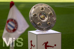 16.05.2026, Fussball Bundesliga 2025/2026, 34.Spieltag, FC Bayern München - 1.FC Köln, in der Allianz-Arena München, Die Meisterschale auf der Stele.