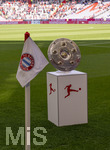 16.05.2026, Fussball Bundesliga 2025/2026, 34.Spieltag, FC Bayern München - 1.FC Köln, in der Allianz-Arena München, Die Meisterschale auf der Stele.