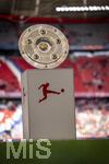 16.05.2026, Fussball Bundesliga 2025/2026, 34.Spieltag, FC Bayern München - 1.FC Köln, in der Allianz-Arena München, Die Meisterschale auf der Stele.