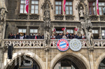 17.05.2026, Fussball Bundesliga 2025/2026, Meisterfeier des FC Bayern München auf dem Rathausbalkon in München.  Mannschaft auf dem Balkon 