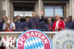 17.05.2026, Fussball Bundesliga 2025/2026, Meisterfeier des FC Bayern München auf dem Rathausbalkon in München.  Harry Kane (FC Bayern München) 