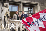 17.05.2026, Fussball Bundesliga 2025/2026, Meisterfeier des FC Bayern München auf dem Rathausbalkon in München. v.li: Vorstandsvorsitzender Jan-Christian Dreesen (FC Bayern München), Präsident Herbert Hainer (FC Bayern) 