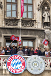 17.05.2026, Fussball Bundesliga 2025/2026, Meisterfeier des FC Bayern München auf dem Rathausbalkon in München. Trainer Vincent Kompany (FC Bayern München) 
