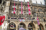 17.05.2026, Fussball Bundesliga 2025/2026, Meisterfeier des FC Bayern München auf dem Rathausbalkon in München. 