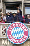 17.05.2026, Fussball Bundesliga 2025/2026, Meisterfeier des FC Bayern München auf dem Rathausbalkon in München. Harry Kane (FC Bayern München), 