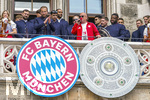 17.05.2026, Fussball Bundesliga 2025/2026, Meisterfeier des FC Bayern München auf dem Rathausbalkon in München. Harry Kane (FC Bayern München), 