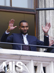 17.05.2026, Fussball Bundesliga 2025/2026, Meisterfeier des FC Bayern München auf dem Rathausbalkon in München. Jonathan Tah (FC Bayern München) 