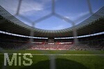 23.05.2026, Fussball DFB-Pokal 2025/2026, Finale, FC Bayern München - VfB Stuttgart, im Olympiastadion Berlin. Das Stadiondach im Detail durchs Tornetz.

