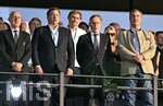 23.05.2026, Fussball DFB-Pokal 2025/2026, Finale, FC Bayern München - VfB Stuttgart, im Olympiastadion Berlin. v.l.  DFB Präsident Bernd Neuendorf (Deutschland) , Lars Klingbeil (Duetschland) und  Hans-Joachim Watzke (Deutschland) und der Bayrische Ministerpräsident Markus Söder (Deutschland).

