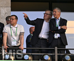 23.05.2026, Fussball DFB-Pokal 2025/2026, Finale, FC Bayern München - VfB Stuttgart, im Olympiastadion Berlin. v.l. Sportvorstand Max Eberl (Bayern München), Vorstandsvorsitzender Jan-Christian Dreesen (FC Bayern München) und Präsident Herbert Hainer (FC Bayern) 

