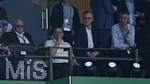23.05.2026, Fussball DFB-Pokal 2025/2026, Finale, FC Bayern München - VfB Stuttgart, im Olympiastadion Berlin. v.l. Ehren-Präsident Uli Hoeneß (FC Bayern München, Hoeness), Sportvorstand Max Eberl (Bayern München), Vorstandsvorsitzender Jan-Christian Dreesen (FC Bayern München) und Präsident Herbert Hainer (FC Bayern) 

