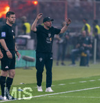 23.05.2026, Fussball DFB-Pokal 2025/2026, Finale, FC Bayern München - VfB Stuttgart, im Olympiastadion Berlin. Trainer Sebastian Hoeneß (Stuttgart) in Rage 