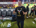 23.05.2026, Fussball DFB-Pokal 2025/2026, Finale, FC Bayern München - VfB Stuttgart, im Olympiastadion Berlin. FC Bayern feiert nach dem Sieg gegen Stuttgart bei ihren Fans den Pokalsieg. Sportvorstand Max Eberl (Bayern München) mit Sonder-Shirt REKORD-POKALSIEGER mit dem Kakadu aufgedruckt. 