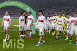 23.05.2026, Fussball DFB-Pokal 2025/2026, Finale, FC Bayern München - VfB Stuttgart, im Olympiastadion Berlin. Frust bei den Stuttgartern nach der Niederlage, Chris Führich (Stuttgart), Angelo Stiller (Stuttgart), Jamie Leweling (Stuttgart), Atakan Karazor (Stuttgart), Maximilian Mittelstädt (Stuttgart) 