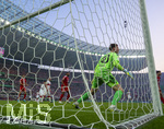 23.05.2026, Fussball DFB-Pokal 2025/2026, Finale, FC Bayern München - VfB Stuttgart, im Olympiastadion Berlin. re: Torwart Jonas Urbig (FC Bayern München) im Tor.