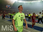 23.05.2026, Fussball DFB-Pokal 2025/2026, Finale, FC Bayern München - VfB Stuttgart, im Olympiastadion Berlin. Jubel bei den Bayern nach dem Gewinn des DFB-Pokals, Torwart Manuel Neuer (FC Bayern München) in der Kurve.