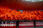 23.05.2026, Fussball DFB-Pokal 2025/2026, Finale, FC Bayern München - VfB Stuttgart, im Olympiastadion Berlin. Bayern-Fans zünden großflächig Pyros in ihrem Block
