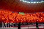23.05.2026, Fussball DFB-Pokal 2025/2026, Finale, FC Bayern München - VfB Stuttgart, im Olympiastadion Berlin. Bayern-Fans zünden großflächig Pyros in ihrem Block