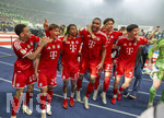 23.05.2026, Fussball DFB-Pokal 2025/2026, Finale, FC Bayern München - VfB Stuttgart, im Olympiastadion Berlin. Der FC Bayern München ist Pokalsieger 2026, Jubel bei Jamal Musiala (Bayern München), Tom Bischof (Bayern München), Michael Olise (FC Bayern München), Jonathan Tah (FC Bayern München), Hiroki Ito (FC Bayern München), Min-jae Kim (Bayern München, Minjae Kim) 