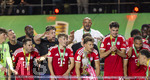 23.05.2026, Fussball DFB-Pokal 2025/2026, Finale, FC Bayern München - VfB Stuttgart, im Olympiastadion Berlin. Der FC Bayern München ist Pokalsieger 2026, Jubel bei Trainer Vincent Kompany (mitte, FC Bayern München) und Torwart Jannis Bärtl (FC Bayern München), Raphael Guerreiro (FC Bayern München), Lennart Karl (FC Bayern München), Tom Bischof (Bayern München), Aleksandar Pavlovic (Bayern München) , 