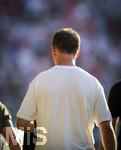 23.05.2026, Fussball DFB-Pokal 2025/2026, Finale, FC Bayern München - VfB Stuttgart, im Olympiastadion Berlin. Trainer Julian Nagelsmann (Deutschland) als TV-Interviewpartner am Spielfeldrand 