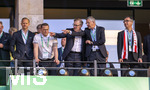 23.05.2026, Fussball DFB-Pokal 2025/2026, Finale, FC Bayern München - VfB Stuttgart, im Olympiastadion Berlin. Ehrentribüne, v.li: mit Rouven Kasper (VORSTAND MARKETING UND VERTRIEB, FC Bayern), Sportvorstand Max Eberl (Bayern München), Vorstandsvorsitzender Jan-Christian Dreesen (FC Bayern München), Präsident Herbert Hainer (FC Bayern), re: Ministerpräsident Cem Özdemir (die Grünen Baden Württemberg)