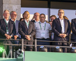 23.05.2026, Fussball DFB-Pokal 2025/2026, Finale, FC Bayern München - VfB Stuttgart, im Olympiastadion Berlin. Ehrentribüne, v.li: Ex-Vorstandsvorsitzender Karl-Heinz Rummenigge (FC Bayern München), Rouven Kasper (VORSTAND MARKETING UND VERTRIEB, FC Bayern), Ehren-Präsident Uli Hoeneß (FC Bayern München, Hoeness),  Sportvorstand Max Eberl (Bayern München), Vorstandsvorsitzender Jan-Christian Dreesen (FC Bayern München), 
