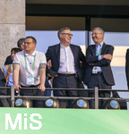 23.05.2026, Fussball DFB-Pokal 2025/2026, Finale, FC Bayern München - VfB Stuttgart, im Olympiastadion Berlin. Ehrentribüne, v.li: Sportvorstand Max Eberl (Bayern München), Vorstandsvorsitzender Jan-Christian Dreesen (FC Bayern München), Präsident Herbert Hainer (FC Bayern). 