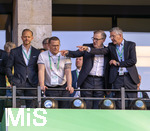23.05.2026, Fussball DFB-Pokal 2025/2026, Finale, FC Bayern München - VfB Stuttgart, im Olympiastadion Berlin. Ehrentribüne, v.li: mit Rouven Kasper (VORSTAND MARKETING UND VERTRIEB, FC Bayern), Sportvorstand Max Eberl (Bayern München), Vorstandsvorsitzender Jan-Christian Dreesen (FC Bayern München), Präsident Herbert Hainer (FC Bayern). 