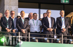 23.05.2026, Fussball DFB-Pokal 2025/2026, Finale, FC Bayern München - VfB Stuttgart, im Olympiastadion Berlin. Ehrentribüne, v.li: Rouven Kasper (VORSTAND MARKETING UND VERTRIEB, FC Bayern), Ehren-Präsident Uli Hoeneß (FC Bayern München, Hoeness),  Sportvorstand Max Eberl (Bayern München), Vorstandsvorsitzender Jan-Christian Dreesen (FC Bayern München), Präsident Herbert Hainer (FC Bayern), 