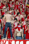 23.05.2026, Fussball DFB-Pokal 2025/2026, Finale, FC Bayern München - VfB Stuttgart, im Olympiastadion Berlin. Bayernfans in ihrer Kurve. 
