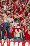23.05.2026, Fussball DFB-Pokal 2025/2026, Finale, FC Bayern München - VfB Stuttgart, im Olympiastadion Berlin. Bayernfans in ihrer Kurve. 
