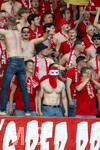 23.05.2026, Fussball DFB-Pokal 2025/2026, Finale, FC Bayern München - VfB Stuttgart, im Olympiastadion Berlin. Bayernfans in ihrer Kurve. 