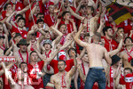 23.05.2026, Fussball DFB-Pokal 2025/2026, Finale, FC Bayern München - VfB Stuttgart, im Olympiastadion Berlin. Bayernfans in ihrer Kurve. 