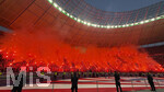 23.05.2026, Fussball DFB-Pokal 2025/2026, Finale, FC Bayern München - VfB Stuttgart, im Olympiastadion Berlin. Wegen dieser übermässig vielen Pyros der Bayernfans steht das gesamte Stadion unter Rauchschwaden,