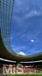 23.05.2026, Fussball DFB-Pokal 2025/2026, Finale, FC Bayern München - VfB Stuttgart, im Olympiastadion Berlin. Weissblauer Himmel über dem Stadion 