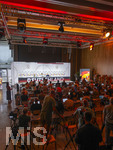 27.05.2026, Fussball DFB-Nationalmannschaft Deutschland, Trainingslager vor der WM, Auftakt-Pressekonferenz im Medienzentrum HALFTIME bei ADIDAS, in Herzogenaurach. AM Podium stllen sich Trainer Julian Nagelsmann (mitte, Deutschland) und Sportdirektor Rudi Völler (re, Deutschland) den Fragen der Journalisten