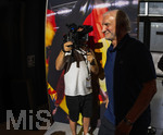 27.05.2026, Fussball DFB-Nationalmannschaft Deutschland, Trainingslager vor der WM, Auftakt-Pressekonferenz im Medienzentrum HALFTIME bei ADIDAS, in Herzogenaurach. Am Ende der PK, Sportdirektor Rudi Völler (Deutschland) im Halbschatten